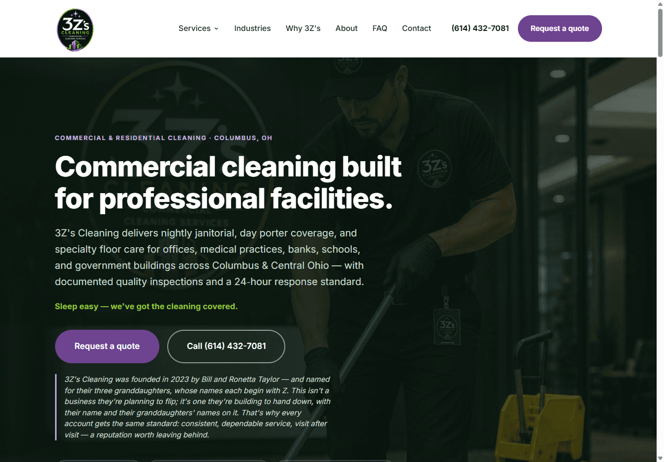 3ZS Cleaning website